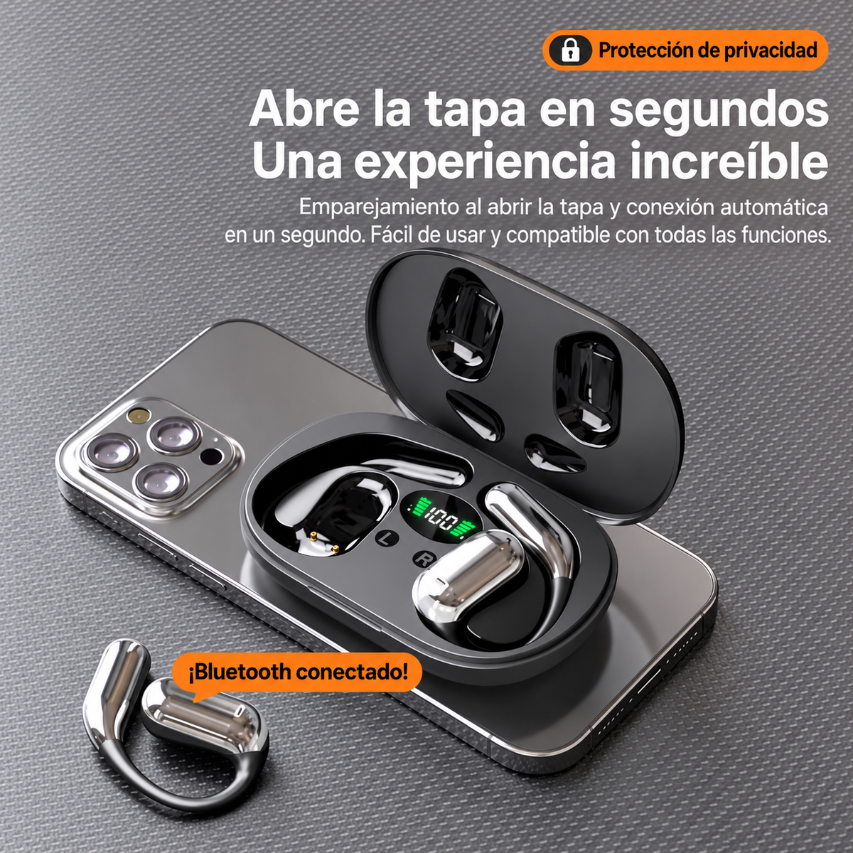 AURIX AI Audífonos Traductores Inteligentes 144 Idiomas