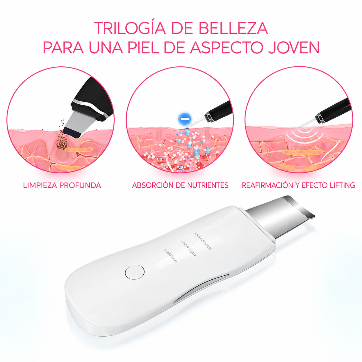ESPURE Espátula Facial de Limpieza Profunda