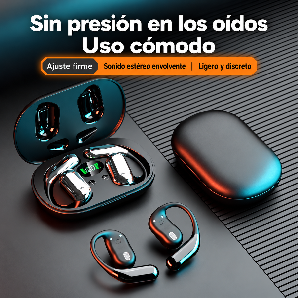 AURIX AI Audífonos Traductores Inteligentes 144 Idiomas