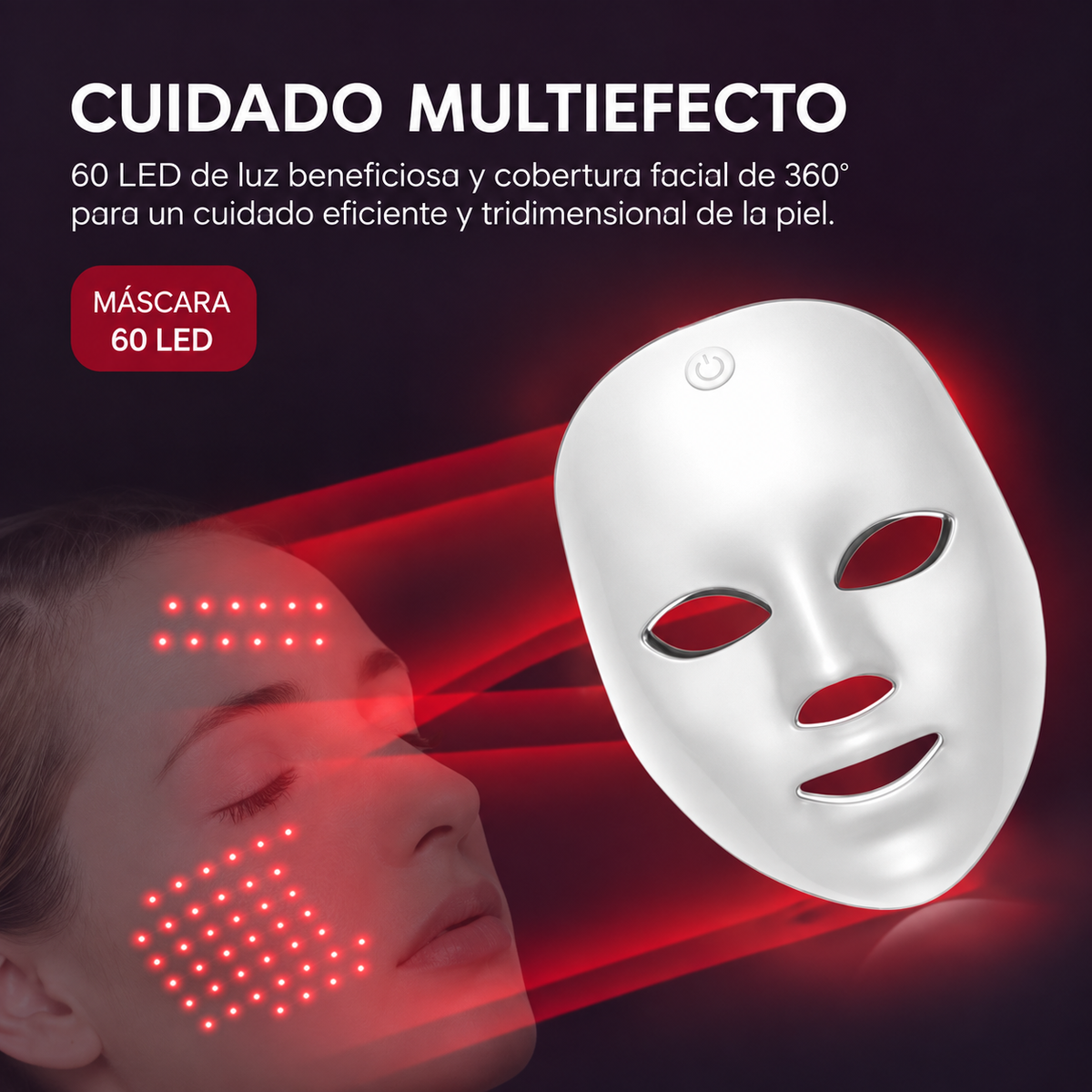 ESPURE Máscara Facial LED