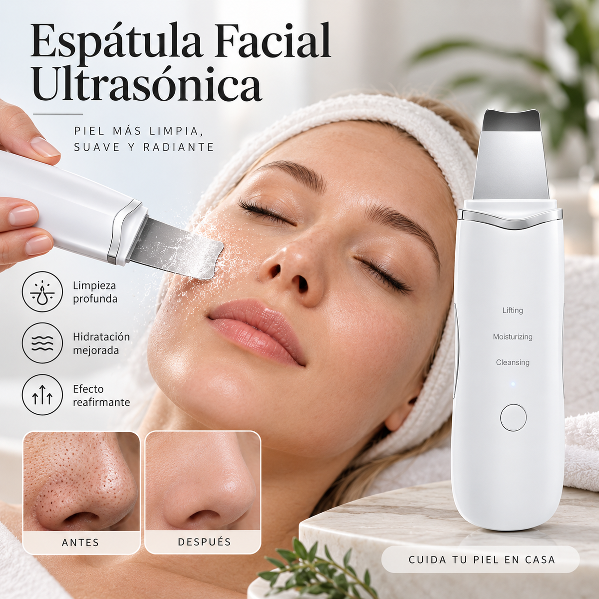 ESPURE Espátula Facial de Limpieza Profunda