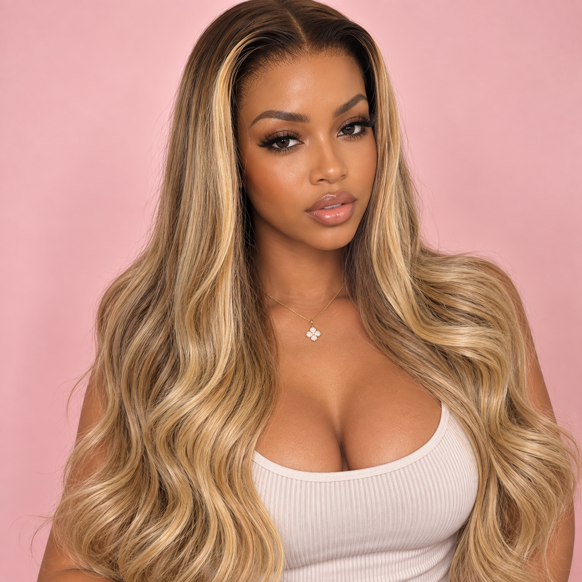 Nayeli Blonde Highlight Body Wave HD Lace Wig
